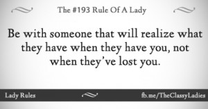 Rule of a Lady