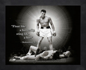 framed pro quotes framed muhammad ali boxing pro quotes part number pp ...