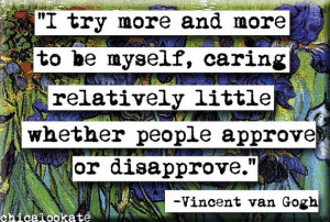 Vincent van Gogh Approve or Disapprove Quote Refrigerator Magnet or ...