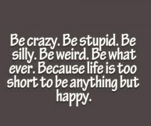 Be Crazy. . ., Love this!