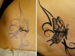 If you are looking to update your look, this Butterfly Tattoo Cover Up ...