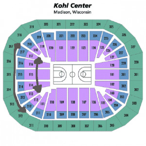 Wisconsin Badgers Basketball Seating Chart And Interactive Map