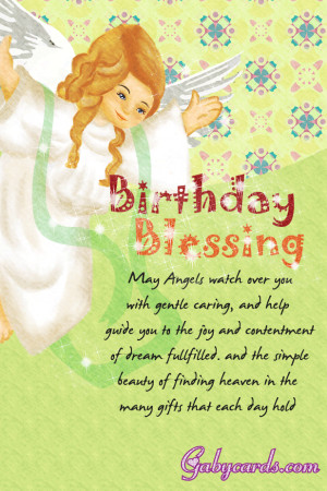 Home Ecards Birthday Wishes Christian Gentle Angel