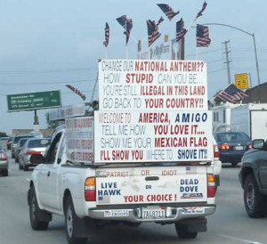 Dumb.com » Pictures » Anti-Immigration Truck Picture