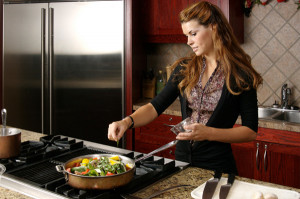 Woman cooking