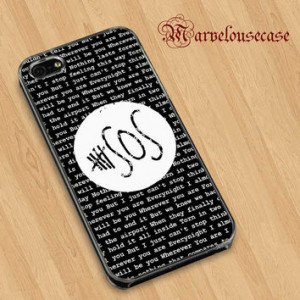 5SOS Quote Black Design Wherever You Are custom case for all phone ...