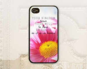 ... S3 S4, The Lord's Prayer, Pink daisy, Scripture Bible verse C2792