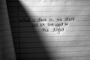 dark, light, quote - inspiring picture on Favim.com