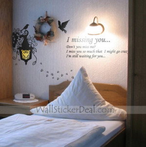 Missing You For Quotes Wall Stickers