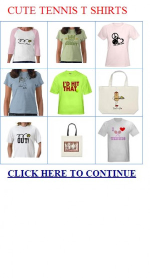 cute tennis t shirts