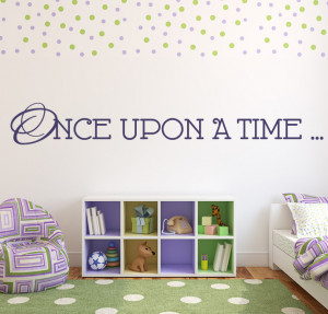Once Upon A Time Elegant Wall Stickers Girls Bedroom Wall Art Decal ...