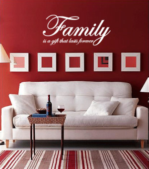 ... about Family is a gift that lasts forever - Vinyl Wall Quote Decals