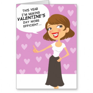 Funny Simplify Valentines Day Greeting Card