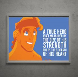 Hercules A True Hero Poster 18x12 by RedFeatherCreative on Etsy, $12 ...