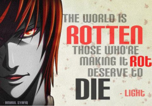 Death Note Light Quotes