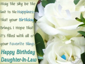 Birthday Wishes for Daughter In Law - Birthday Cards, Greetings