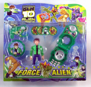 Ben 10 yoyo+doll+mobile+flying disk play set(4astd)