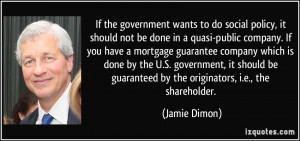 If the government wants to do social policy, it should not be done in ...