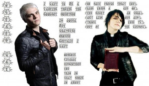 gerard way lead singer of the rock band my chemical romance hes