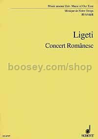 Gyorgy Ligeti Concert Romanesc Study Score
