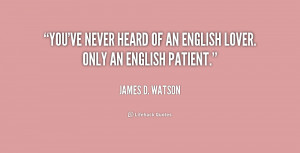 English Patient Quotes