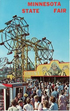 Two Double Ferris Wheels at the Minnesota State Fair More