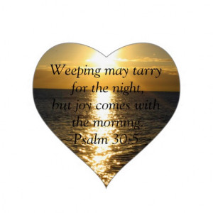 Joy Bible Quote from Psalms Heart Sunrise sticker Heart Sticker