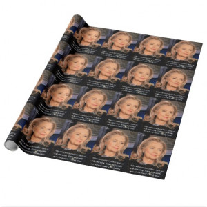 Hillary Women Resource Quote Gift Wrap