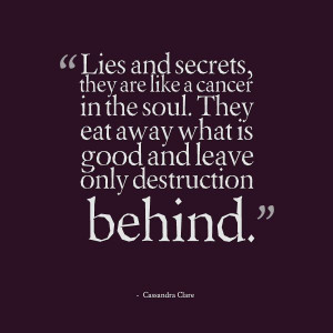 Lies and secrets