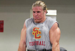 Clay Matthews trying not to laugh at your hilarious joke.