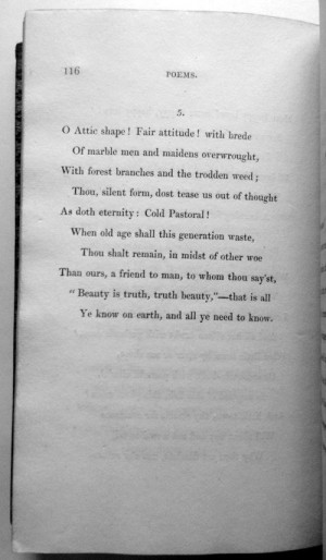 keats- I LOVE the last two lines of this poem and have incorporated ...