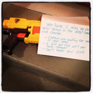 Nerf Gun Wife Note