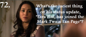 72. “Ezra Fitz has joined the Mark Twain Fan Page. ~Spencer Season 1 ...