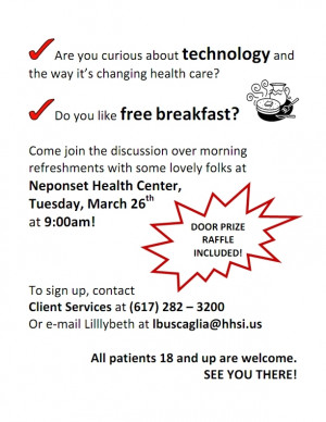 March 26th Healthcare Technology Discussion- Free Breakfast and Raffle ...