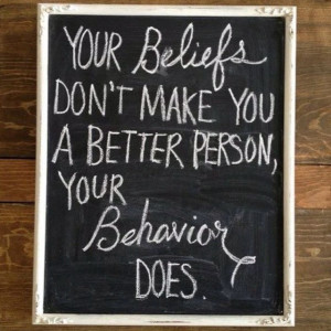 Actions speak louder than words...