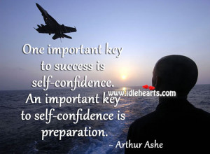 ... self-confidence. An important key to self-confidence is preparation