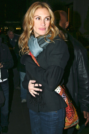 Julia's lucky to work with so may attractive male actors and we can't ...