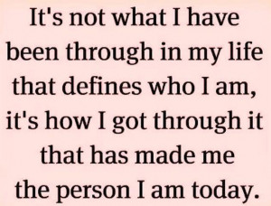 Motivational Quotes the person I am today