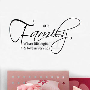 ... -Letters-Family-Love-Quote-Art-Sticker-Home-Door-Wall-Decor-Decals
