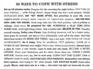 ... do to help when i feel to stressed so find what helps relieve stress
