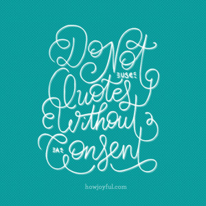 On being inspired by others (the using quote’s issue)