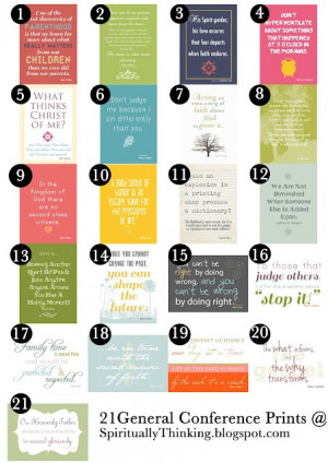 and Spiritually Speaking: General Conference Printables - April 2012 ...