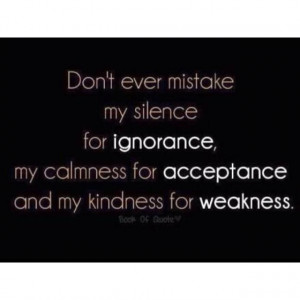 Don't misunderstand me...