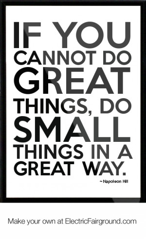 Napoleon Hill Framed Quote