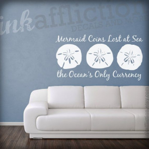 Sand Dollar Quote Wall Decal