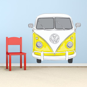 Classic VW Bus Printed Wall Decal