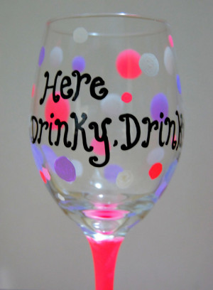 Hand Written Quotes, Customizable, Hand Painted Glassware