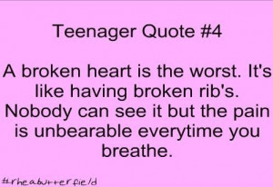 Teenage breakup quotes