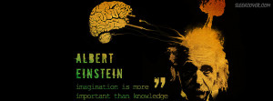 ... more important than knowledge - a quote by the famous Albert Einstein