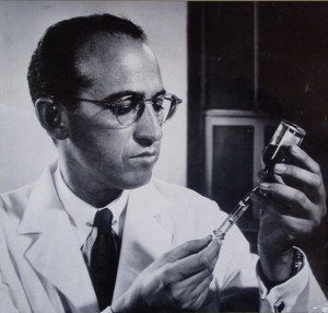 jonas salk 1954 polio vaccine trials the salk polio vaccine is tested ...